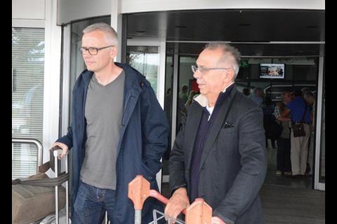 Christoph Terhechte and Dieter Kosslick arrive in Sarajevo